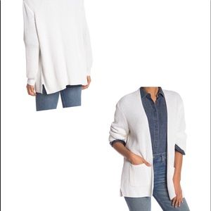 MADEWELL Nolan Ribbed Open Front Cardigan NWT